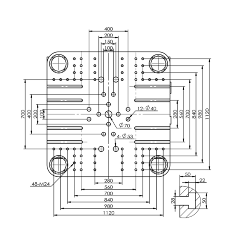 Máy ép phun bơm cố định kích thước lớn SLA638